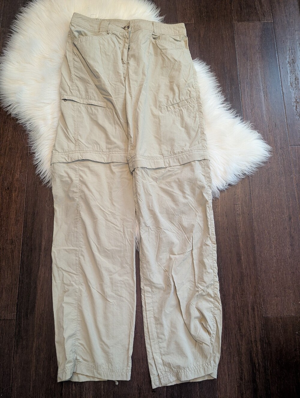 Insect Shield Exofficio Convertible Lightweight Cargo Pants Repellant Beige 6